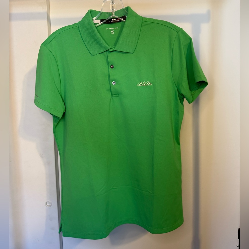 Ralph Lauren RLX Classic Fit Tour Polo Women’s Green Embroidered Size Medium